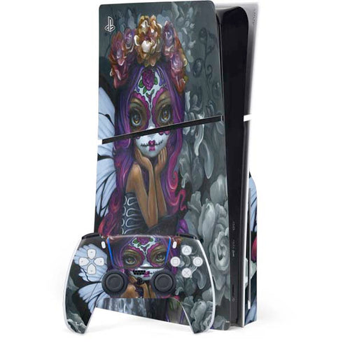Day of the Dead Gothic Skull Fairy by Jasmine Becket-Griffith PlayStation PS5 Skins
